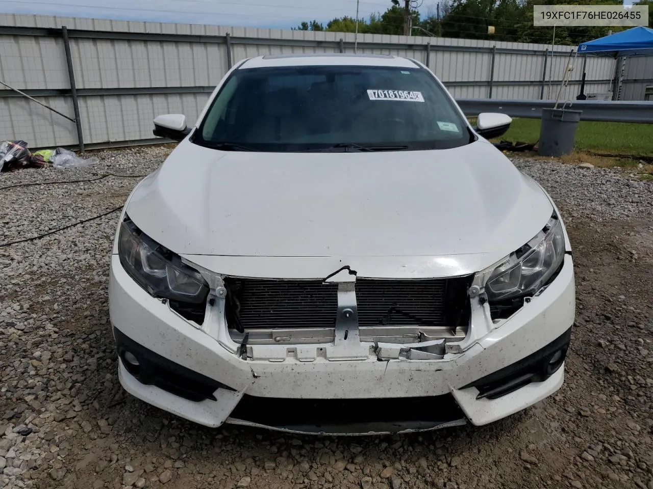 19XFC1F76HE026455 2017 Honda Civic Exl