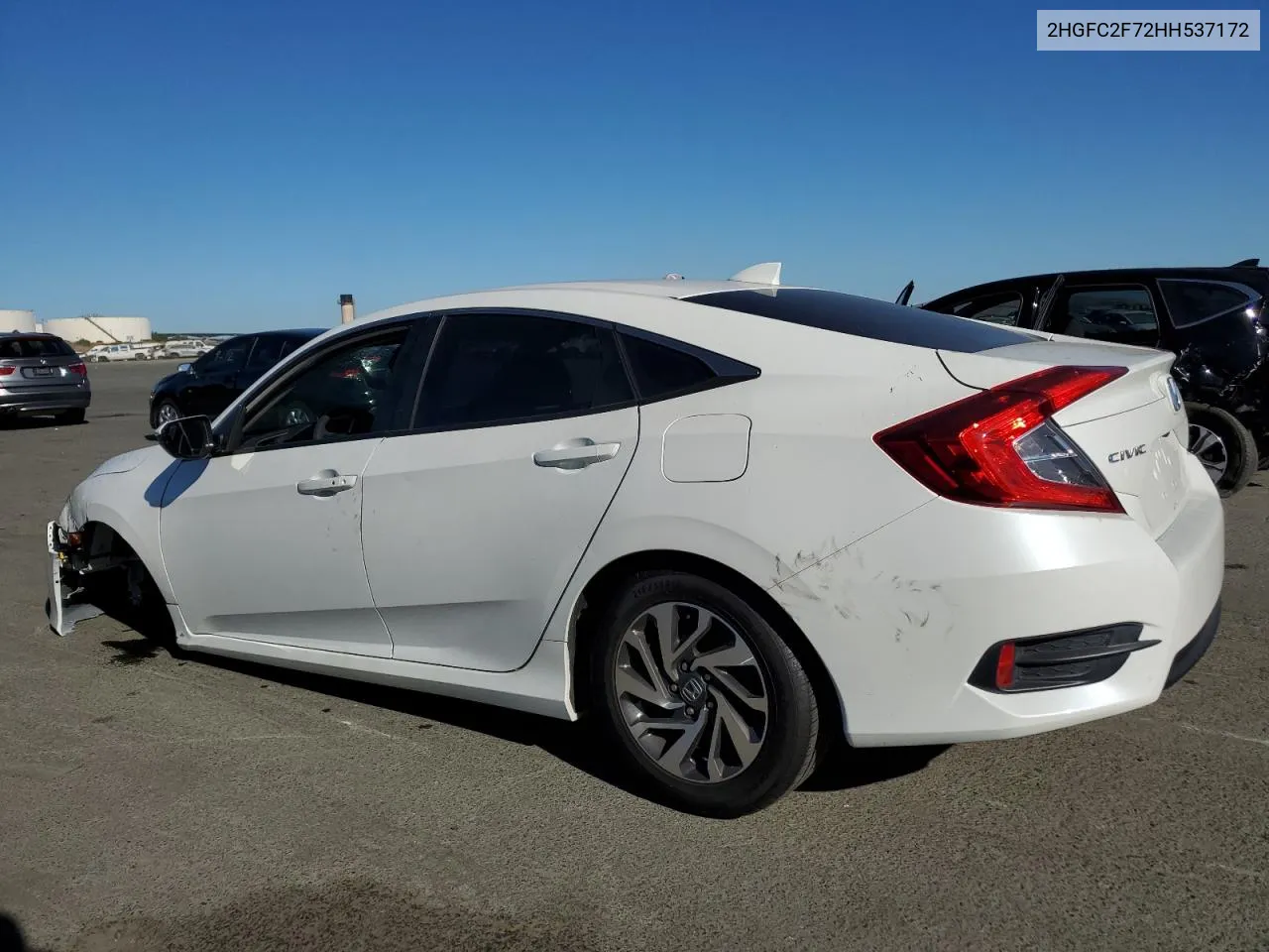 2HGFC2F72HH537172 2017 Honda Civic Ex