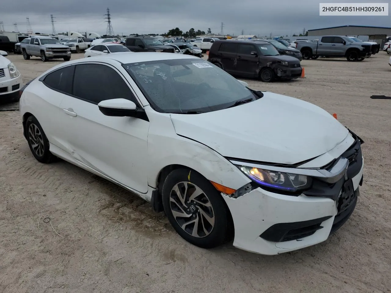 2017 Honda Civic Lx VIN: 2HGFC4B51HH309261 Lot: 71109584