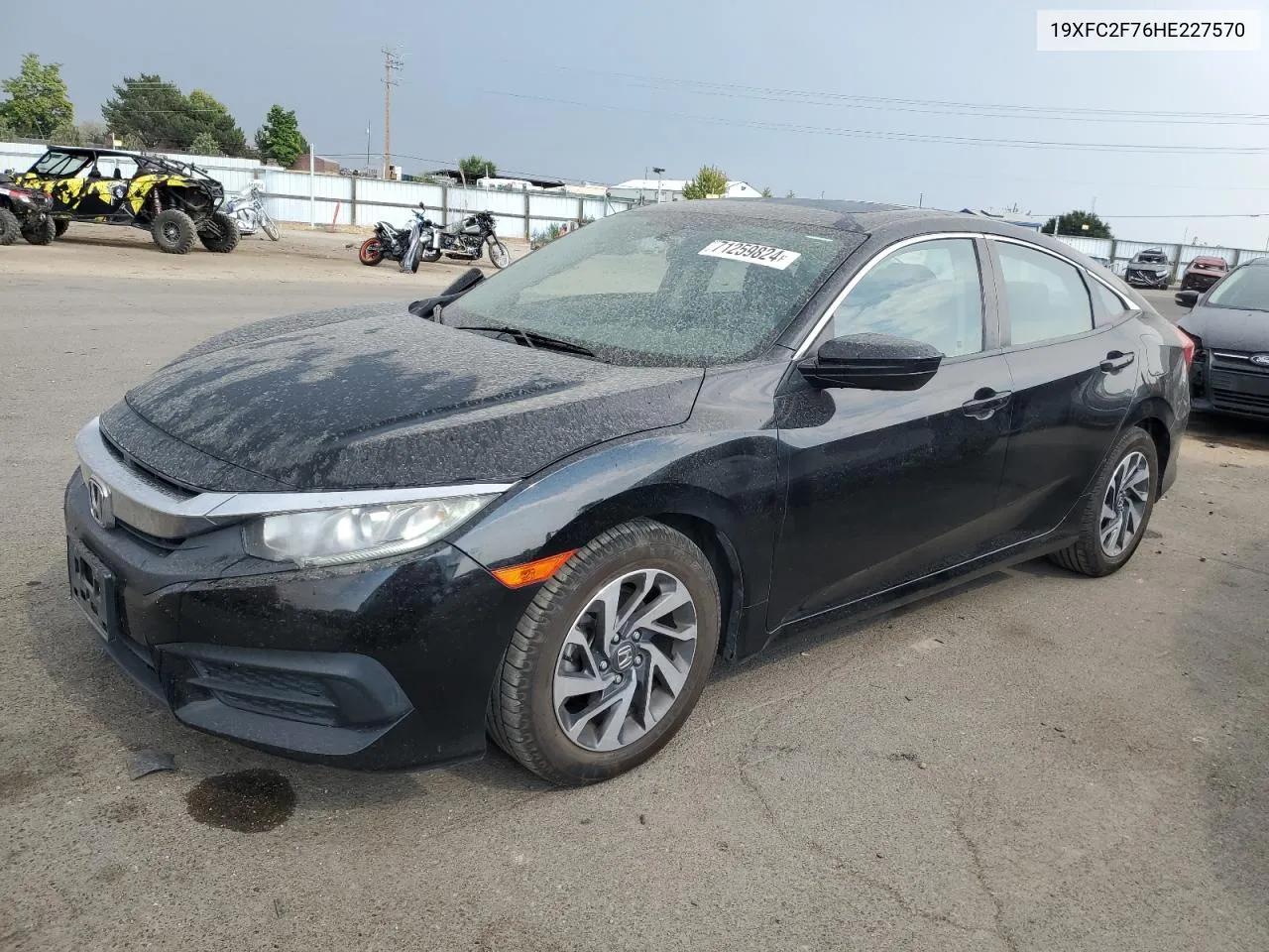 2017 Honda Civic Ex VIN: 19XFC2F76HE227570 Lot: 71259824