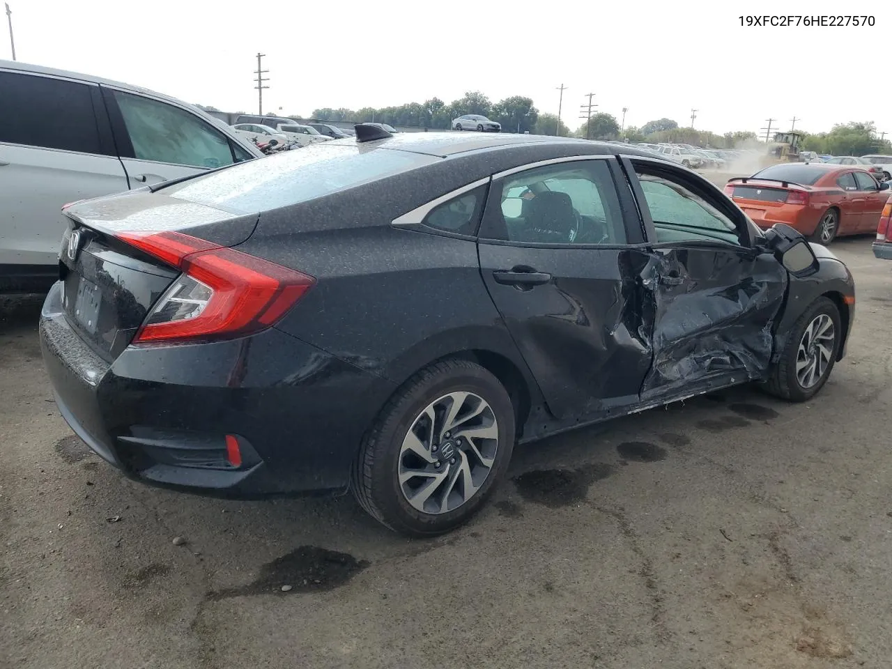 2017 Honda Civic Ex VIN: 19XFC2F76HE227570 Lot: 71259824