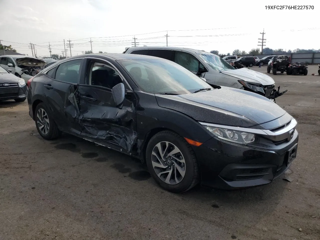 19XFC2F76HE227570 2017 Honda Civic Ex