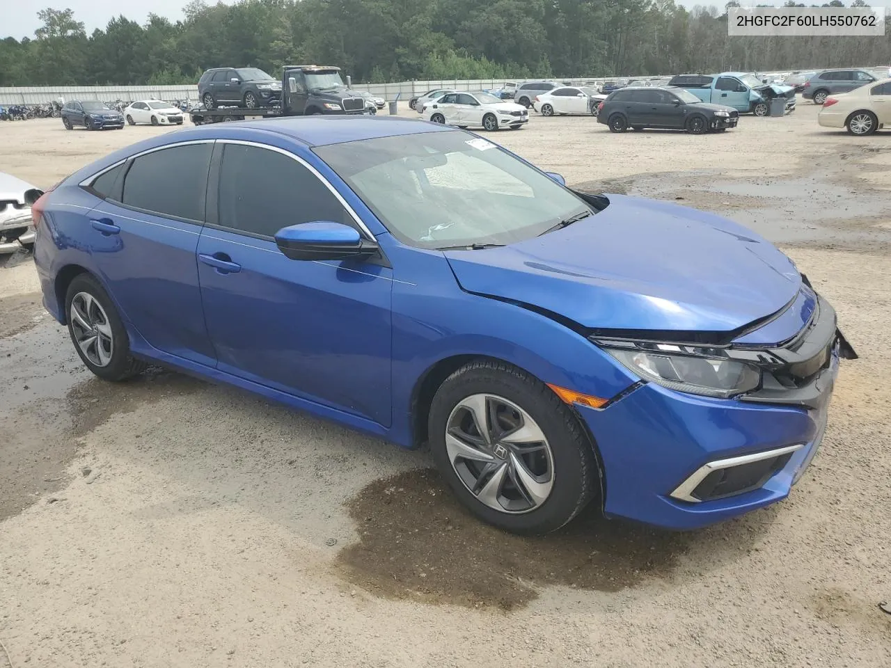 2017 Honda Civic Lx VIN: 2HGFC2F60LH550762 Lot: 71270804