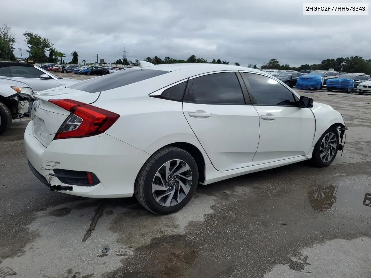 2017 Honda Civic Ex VIN: 2HGFC2F77HH573343 Lot: 71419734