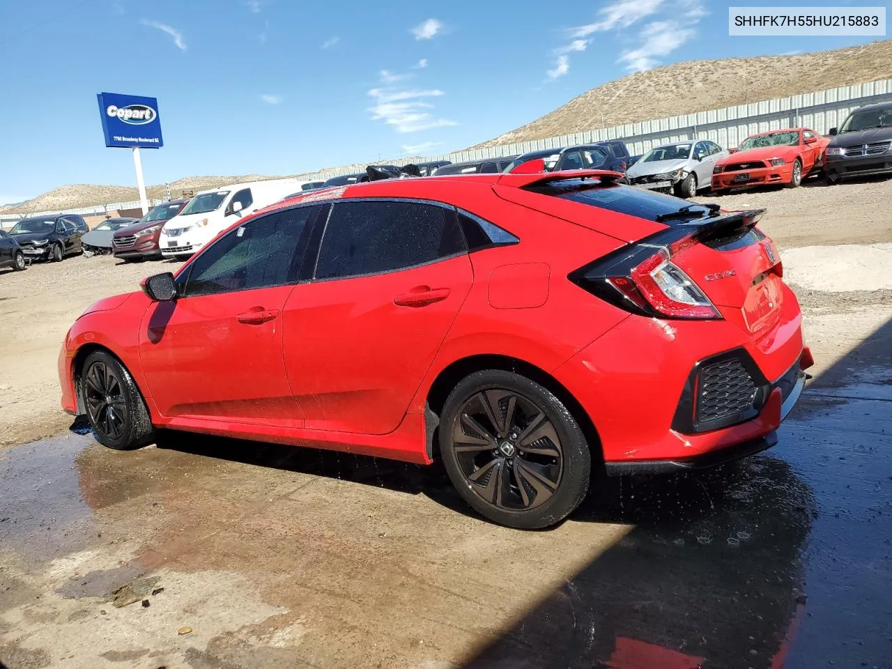 SHHFK7H55HU215883 2017 Honda Civic Ex