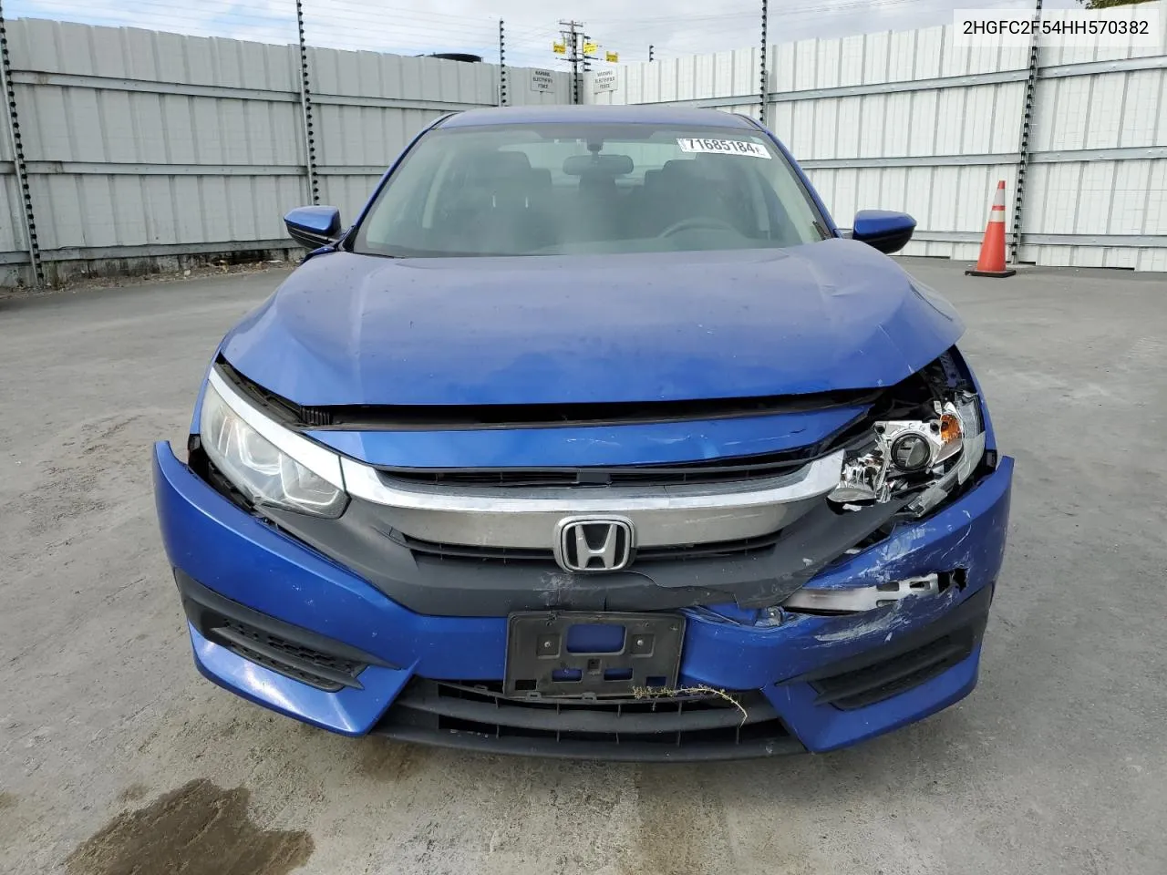 2017 Honda Civic Lx VIN: 2HGFC2F54HH570382 Lot: 71685184