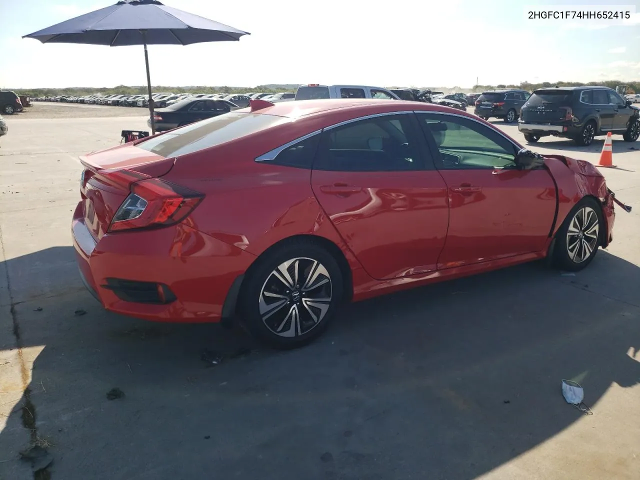 2HGFC1F74HH652415 2017 Honda Civic Exl