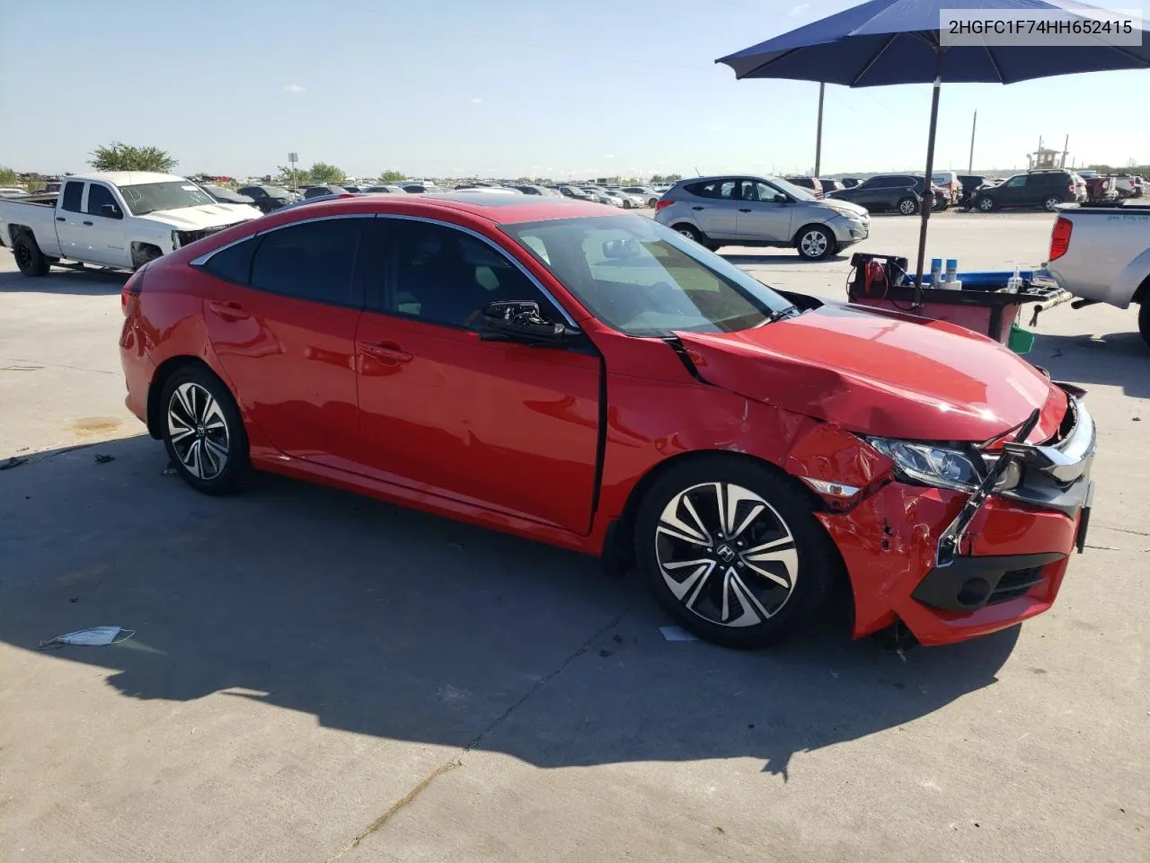 2HGFC1F74HH652415 2017 Honda Civic Exl