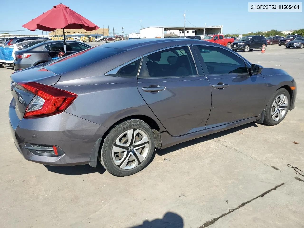 2HGFC2F53HH565464 2017 Honda Civic Lx