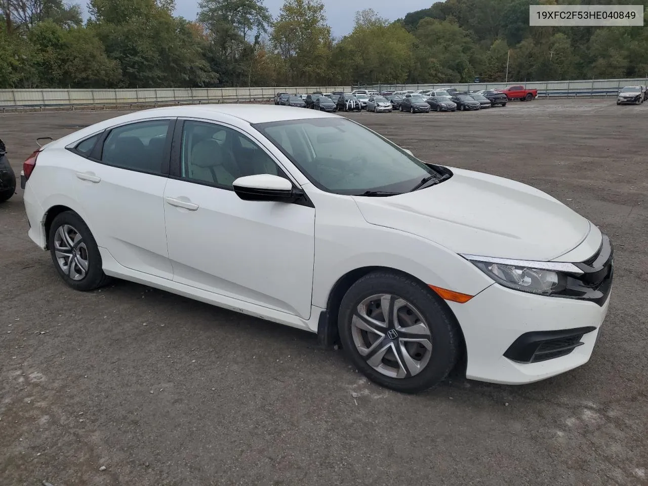 2017 Honda Civic Lx VIN: 19XFC2F53HE040849 Lot: 72227044