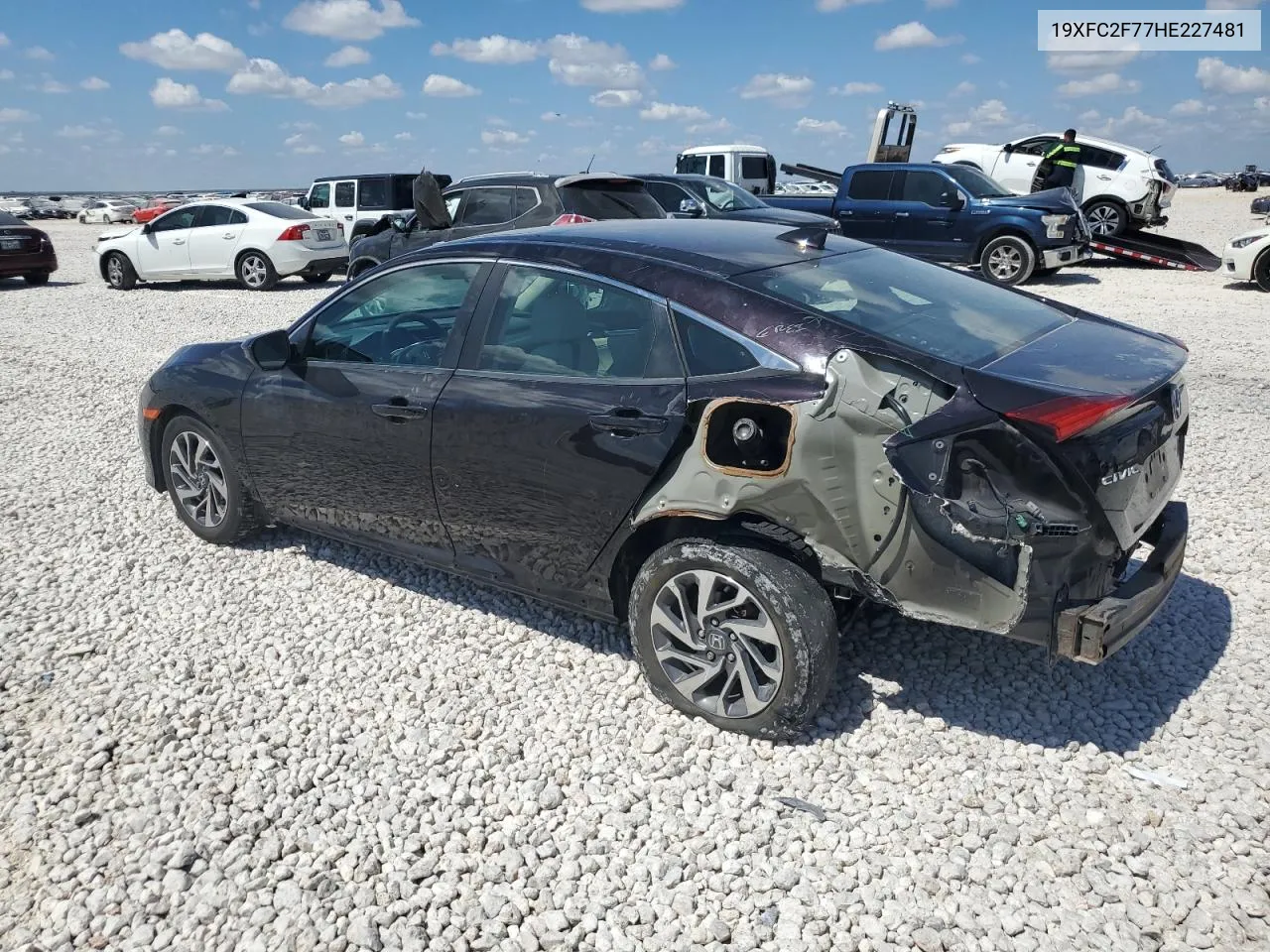 2017 Honda Civic Ex VIN: 19XFC2F77HE227481 Lot: 72351654