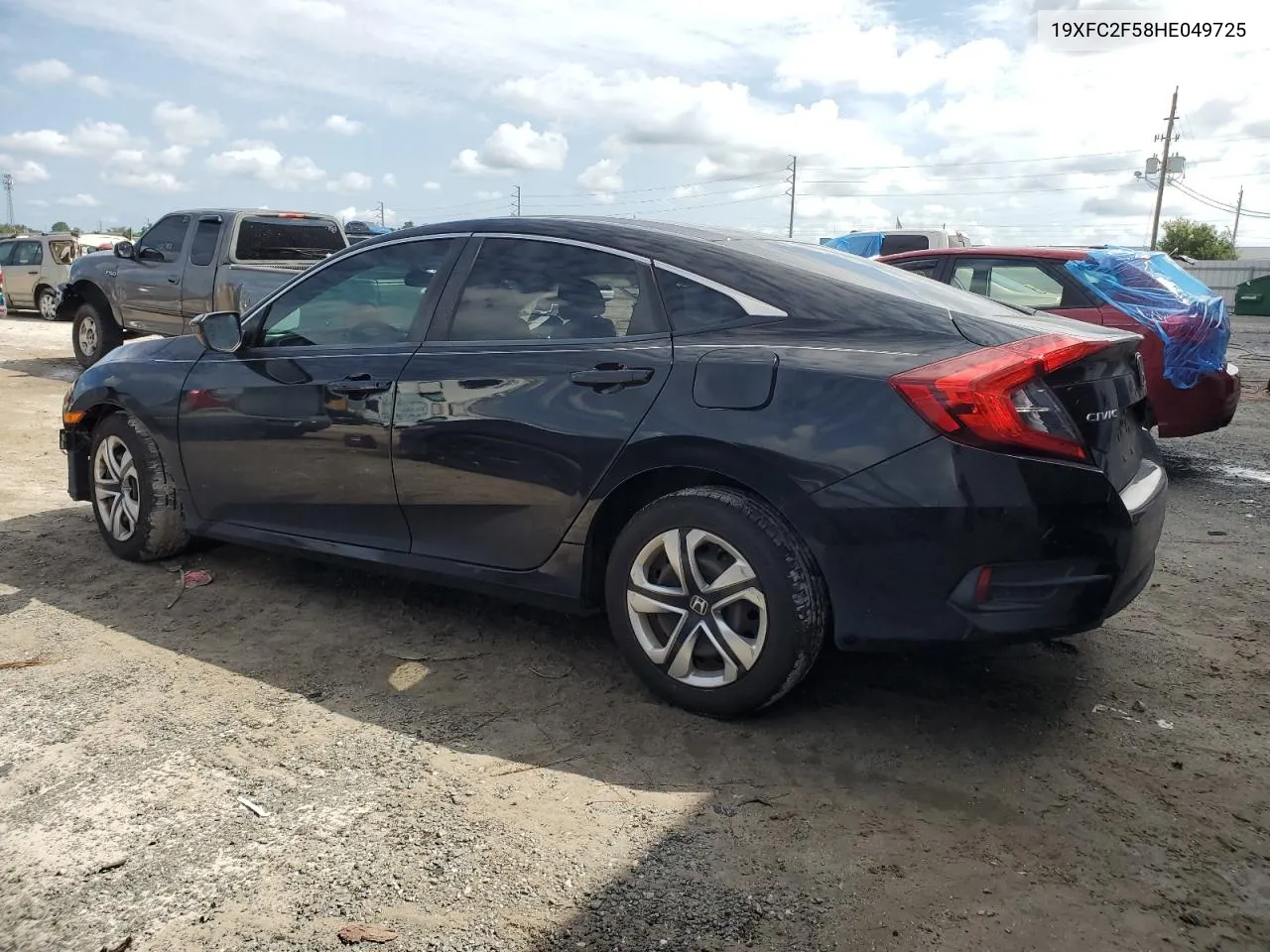 2017 Honda Civic Lx VIN: 19XFC2F58HE049725 Lot: 72385814