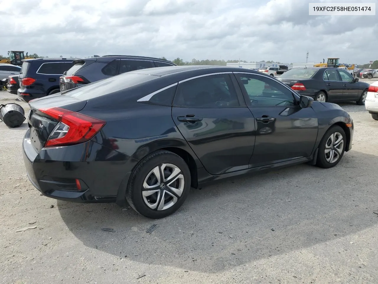 2017 Honda Civic Lx VIN: 19XFC2F58HE051474 Lot: 73063664