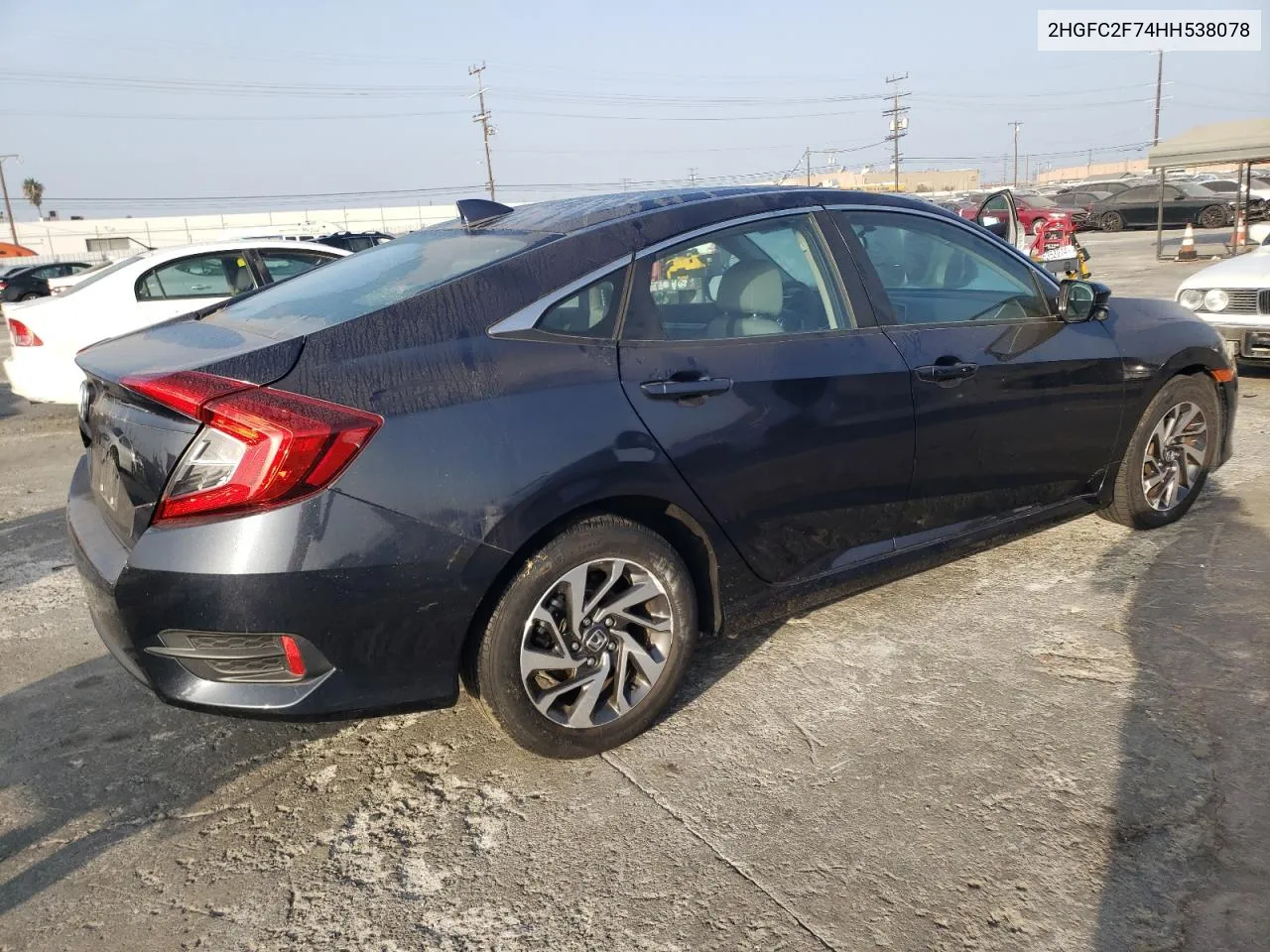 2HGFC2F74HH538078 2017 Honda Civic Ex