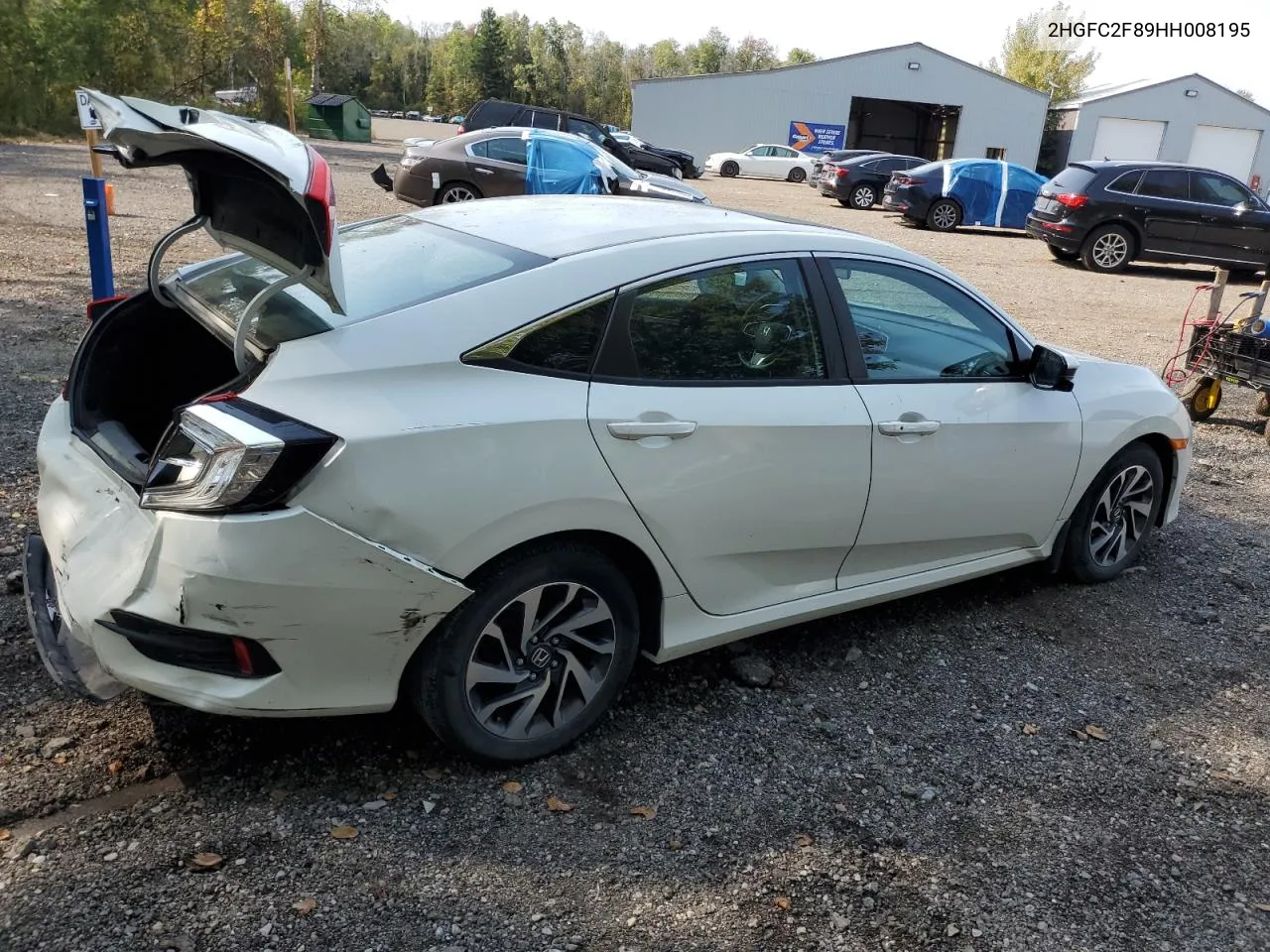 2017 Honda Civic Ex VIN: 2HGFC2F89HH008195 Lot: 73628344