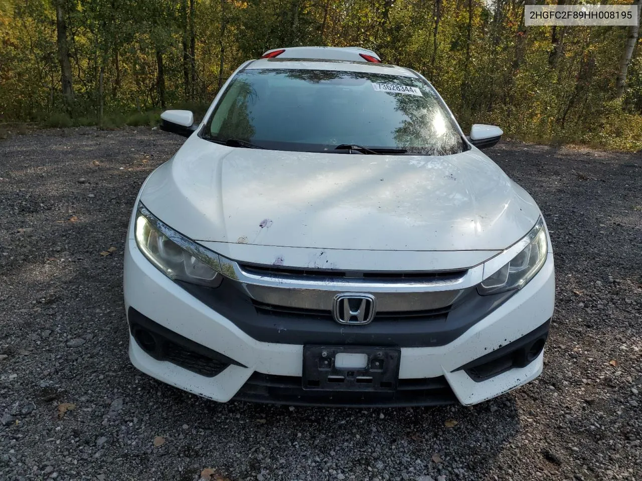 2017 Honda Civic Ex VIN: 2HGFC2F89HH008195 Lot: 73628344