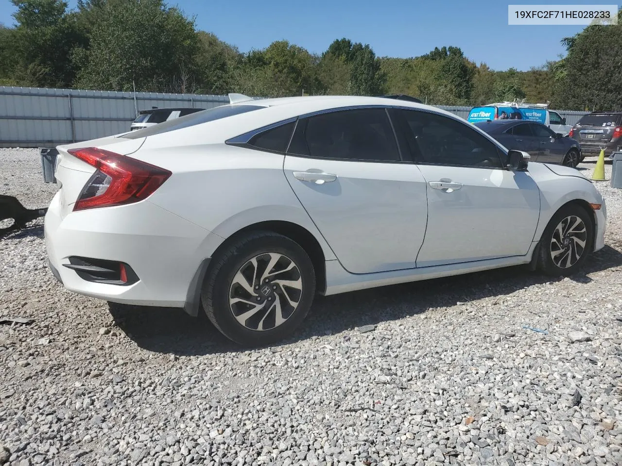 2017 Honda Civic Ex VIN: 19XFC2F71HE028233 Lot: 74256364