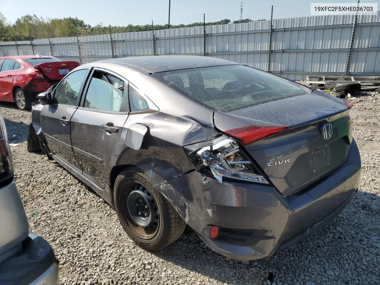 2017 Honda Civic Lx VIN: 19XFC2F5XHE036703 Lot: 74555214