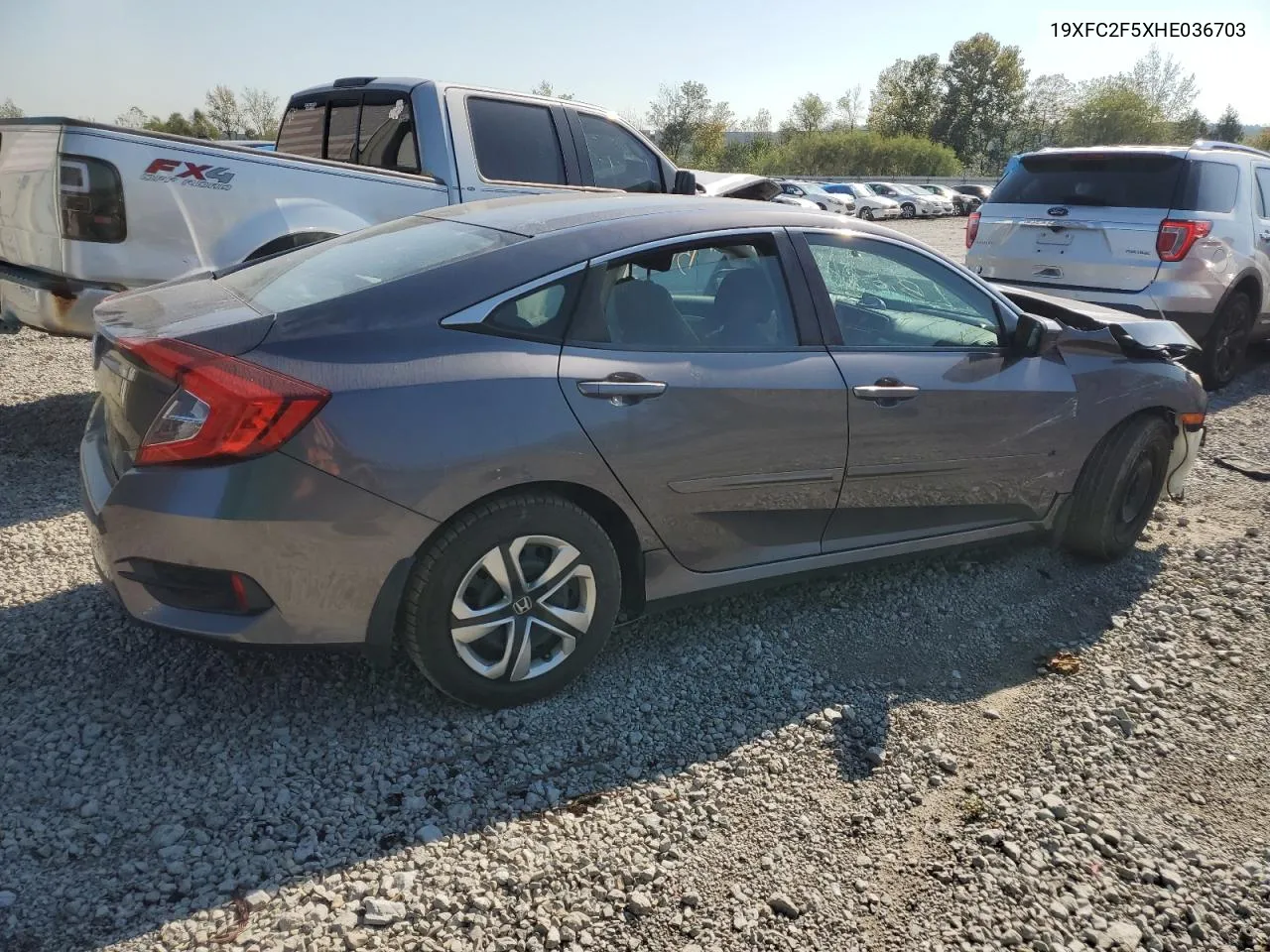 2017 Honda Civic Lx VIN: 19XFC2F5XHE036703 Lot: 74555214