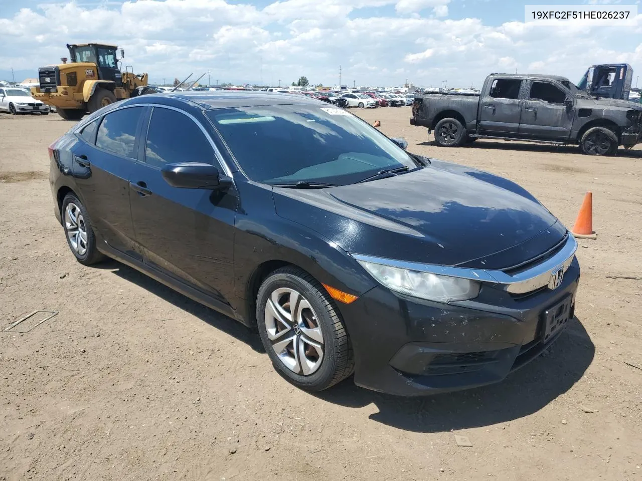 2017 Honda Civic Lx VIN: 19XFC2F51HE026237 Lot: 74759074