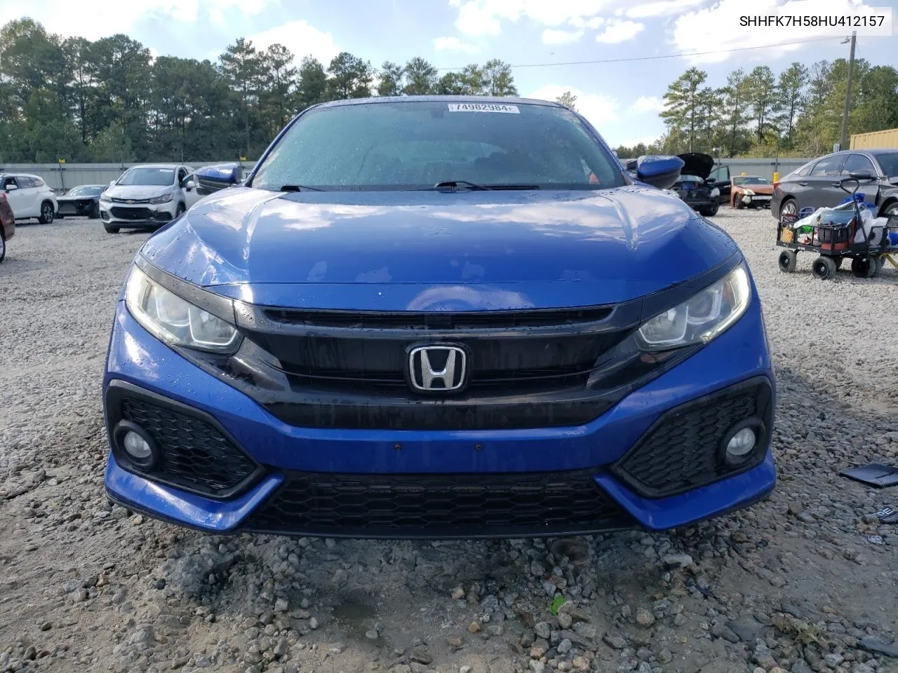 SHHFK7H58HU412157 2017 Honda Civic Ex