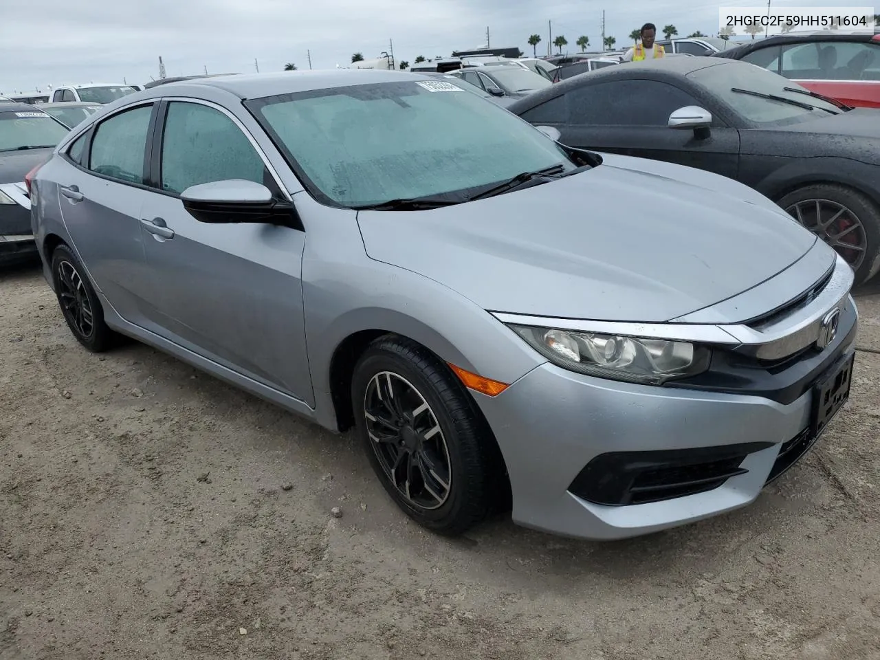 2017 Honda Civic Lx VIN: 2HGFC2F59HH511604 Lot: 75052294