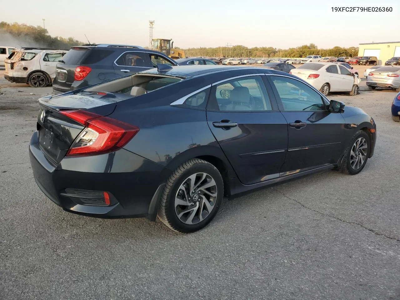 2017 Honda Civic Ex VIN: 19XFC2F79HE026360 Lot: 75081074