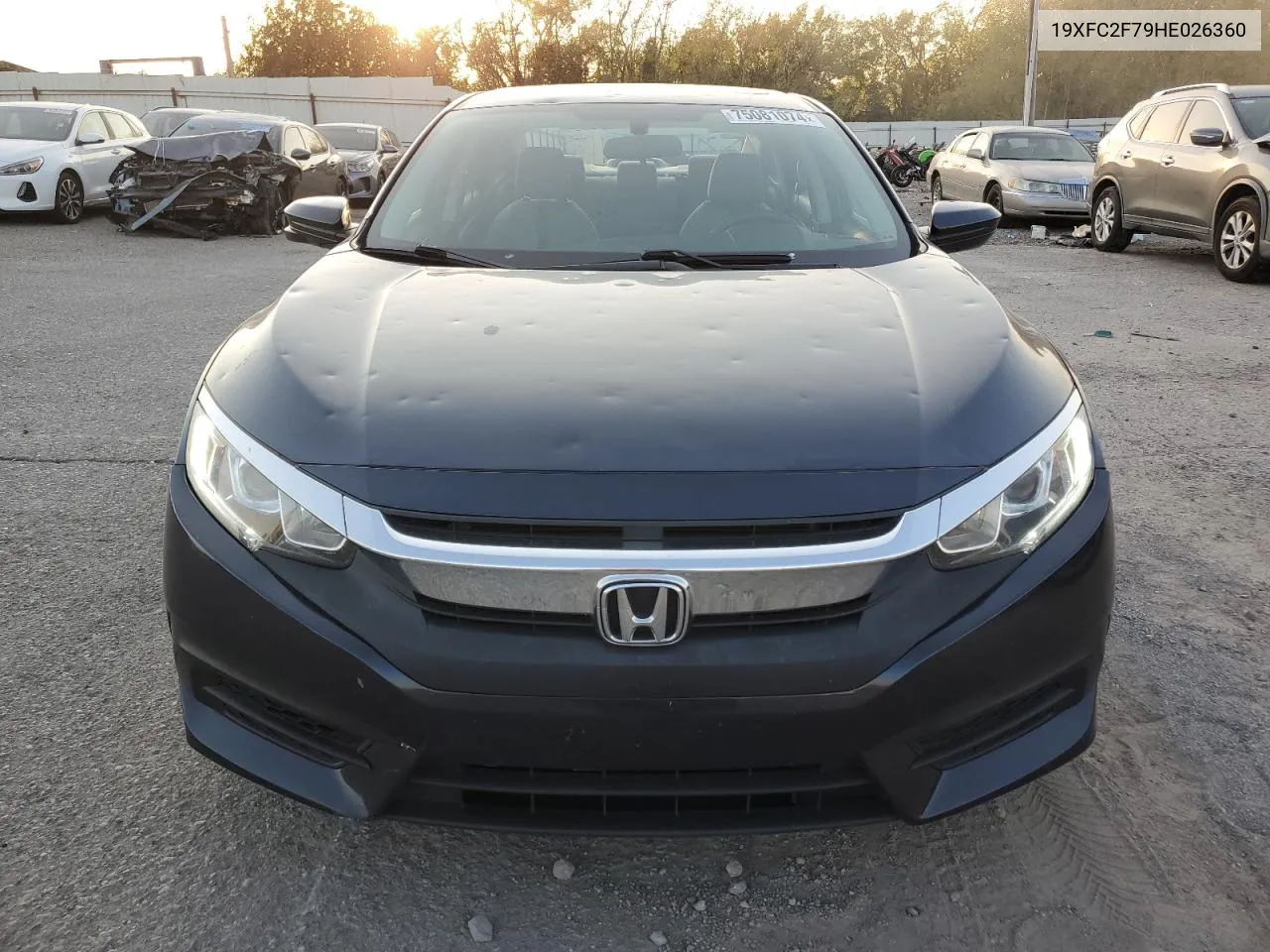 2017 Honda Civic Ex VIN: 19XFC2F79HE026360 Lot: 75081074