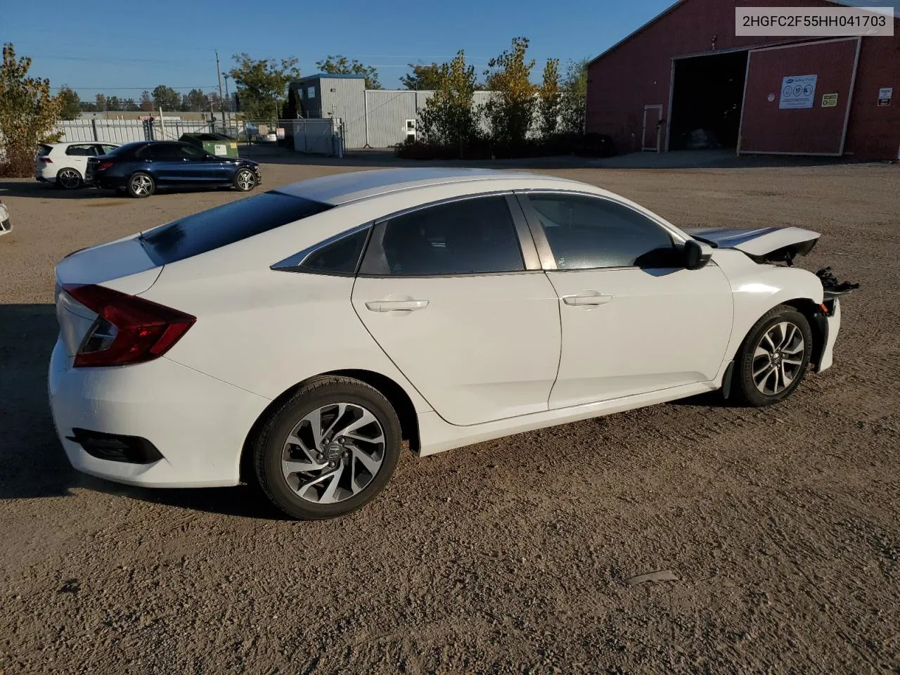 2017 Honda Civic Lx VIN: 2HGFC2F55HH041703 Lot: 75185304