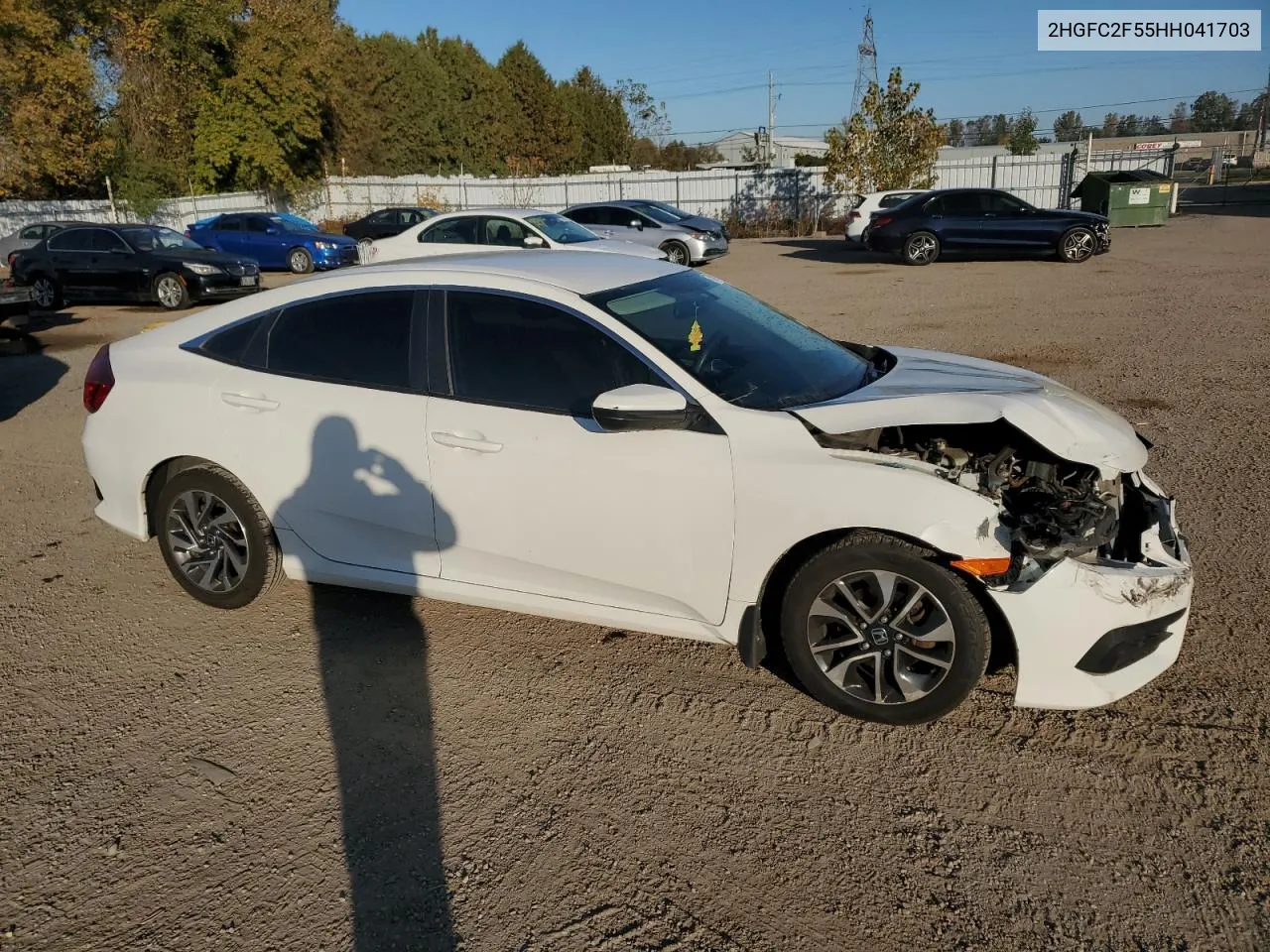 2017 Honda Civic Lx VIN: 2HGFC2F55HH041703 Lot: 75185304