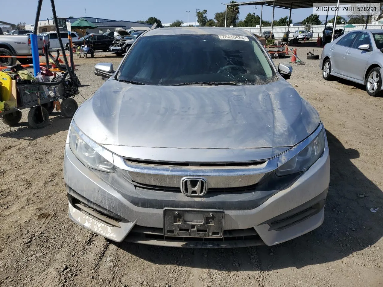 2017 Honda Civic Ex VIN: 2HGFC2F79HH528291 Lot: 75416484