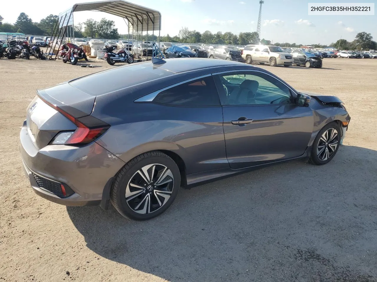 2017 Honda Civic Ex VIN: 2HGFC3B35HH352221 Lot: 75497034