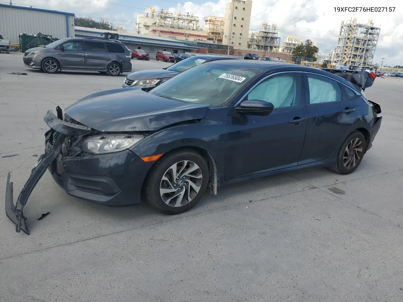 2017 Honda Civic Ex VIN: 19XFC2F76HE027157 Lot: 75526504