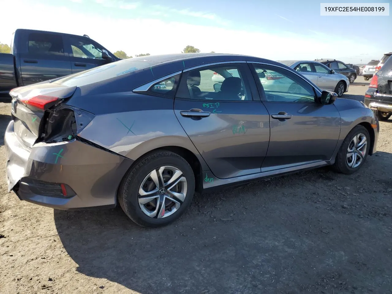 2017 Honda Civic Lx VIN: 19XFC2E54HE008199 Lot: 76027974