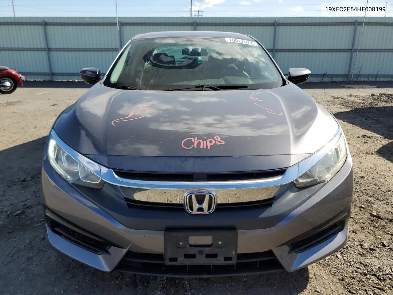 2017 Honda Civic Lx VIN: 19XFC2E54HE008199 Lot: 76027974