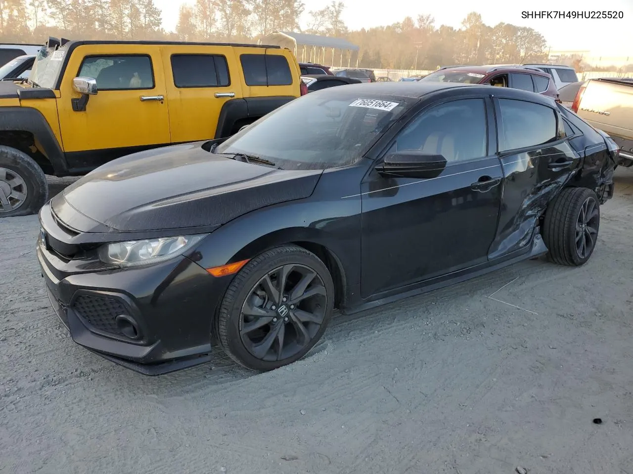 2017 Honda Civic Sport VIN: SHHFK7H49HU225520 Lot: 76051664