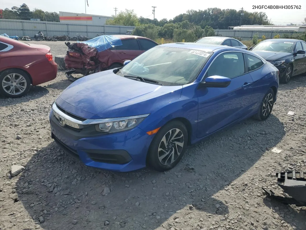 2017 Honda Civic Lx VIN: 2HGFC4B08HH305762 Lot: 76137864