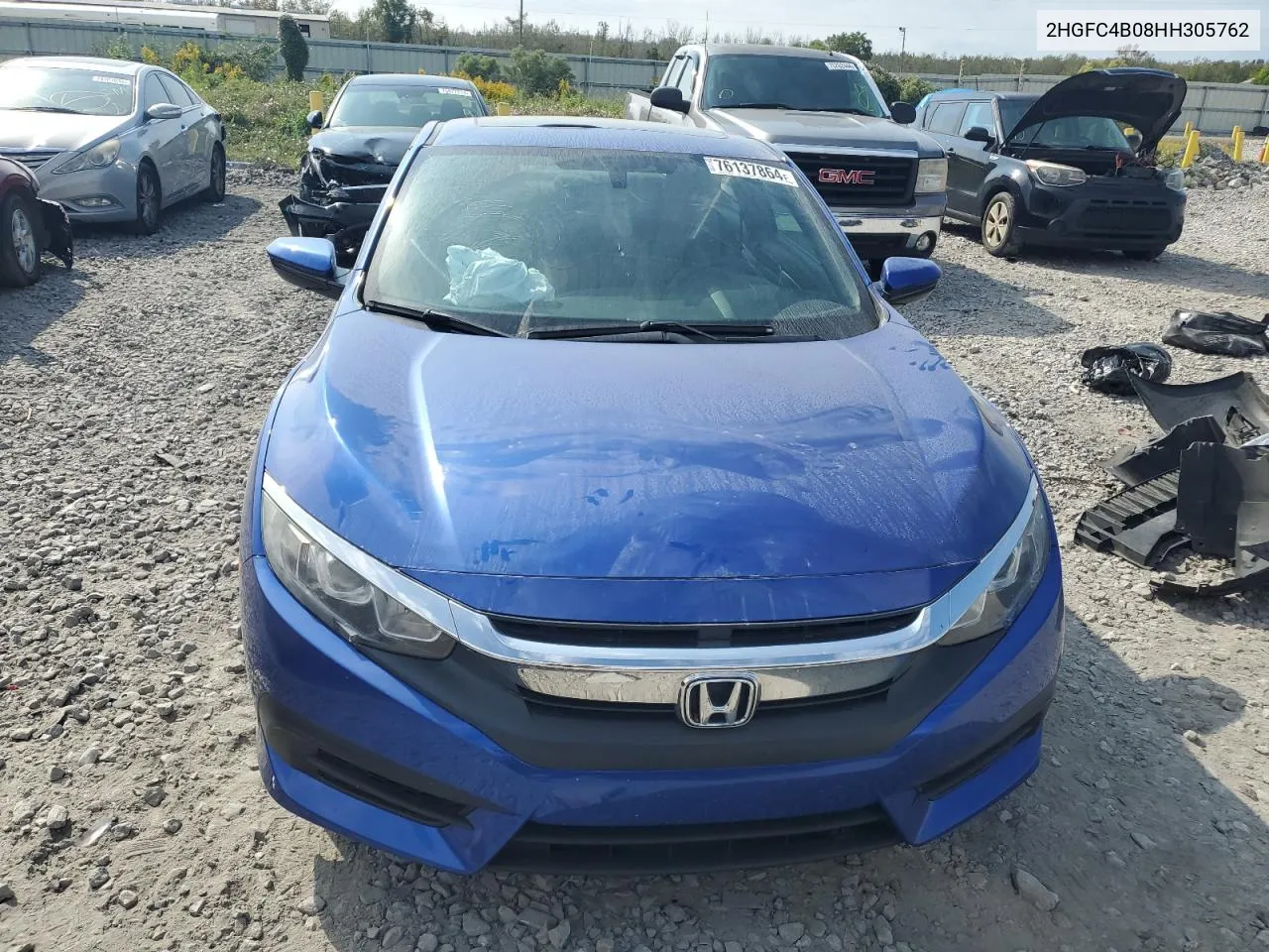 2017 Honda Civic Lx VIN: 2HGFC4B08HH305762 Lot: 76137864