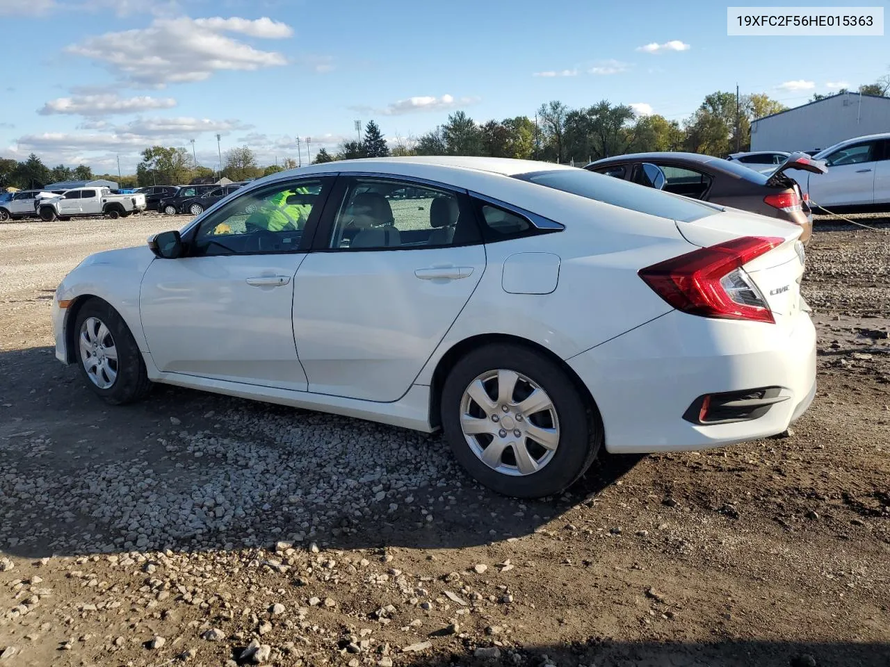 2017 Honda Civic Lx VIN: 19XFC2F56HE015363 Lot: 76242734