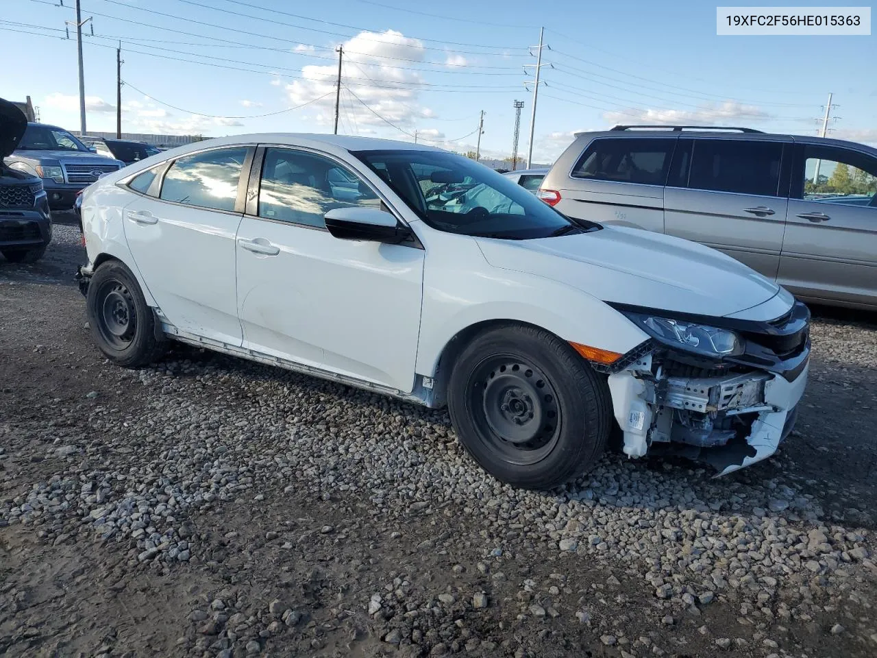 2017 Honda Civic Lx VIN: 19XFC2F56HE015363 Lot: 76242734