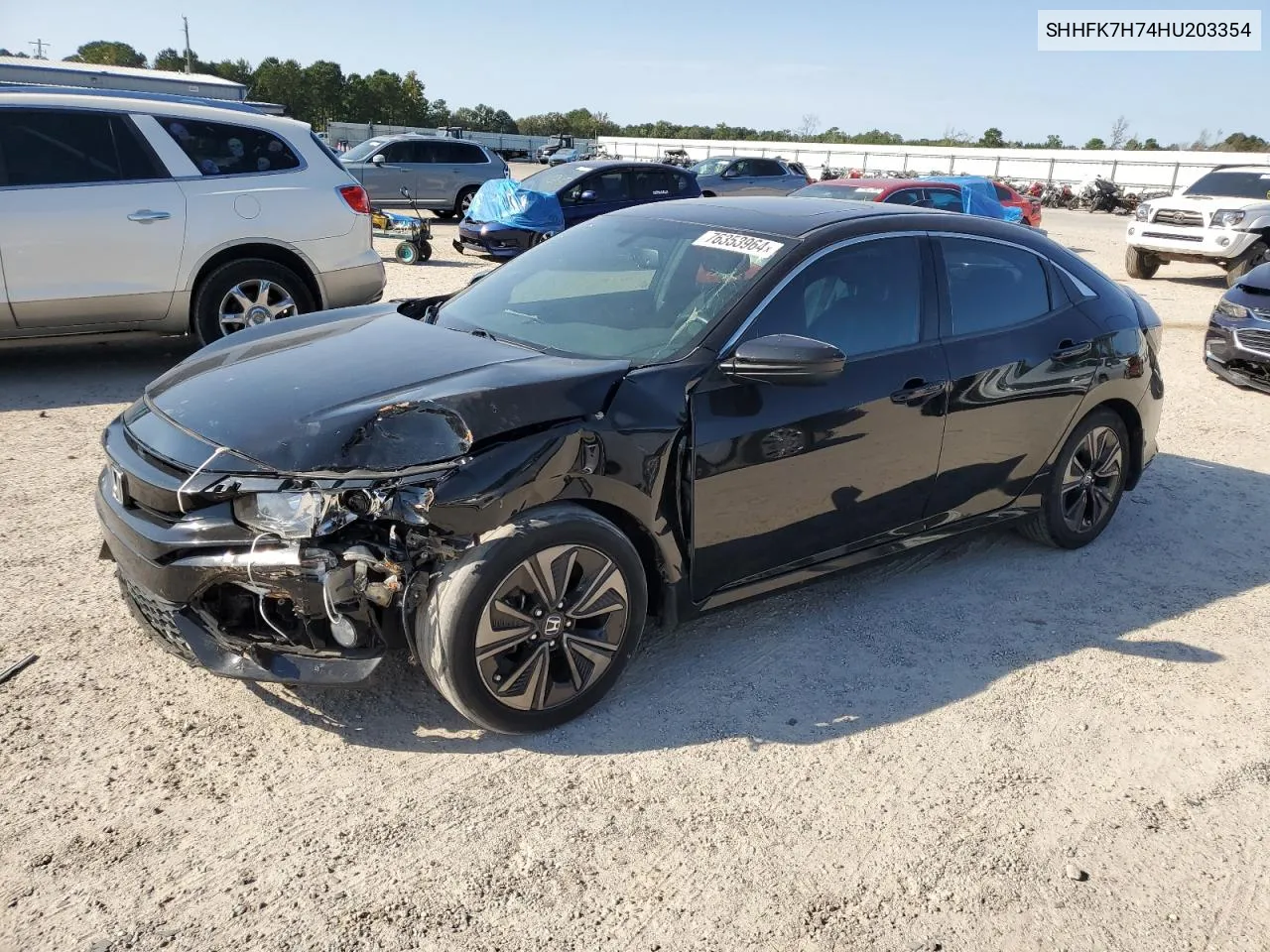 SHHFK7H74HU203354 2017 Honda Civic Exl