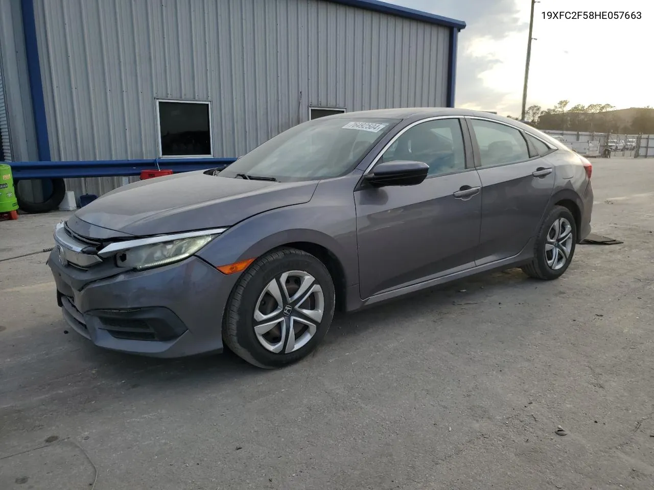 2017 Honda Civic Lx VIN: 19XFC2F58HE057663 Lot: 76492504