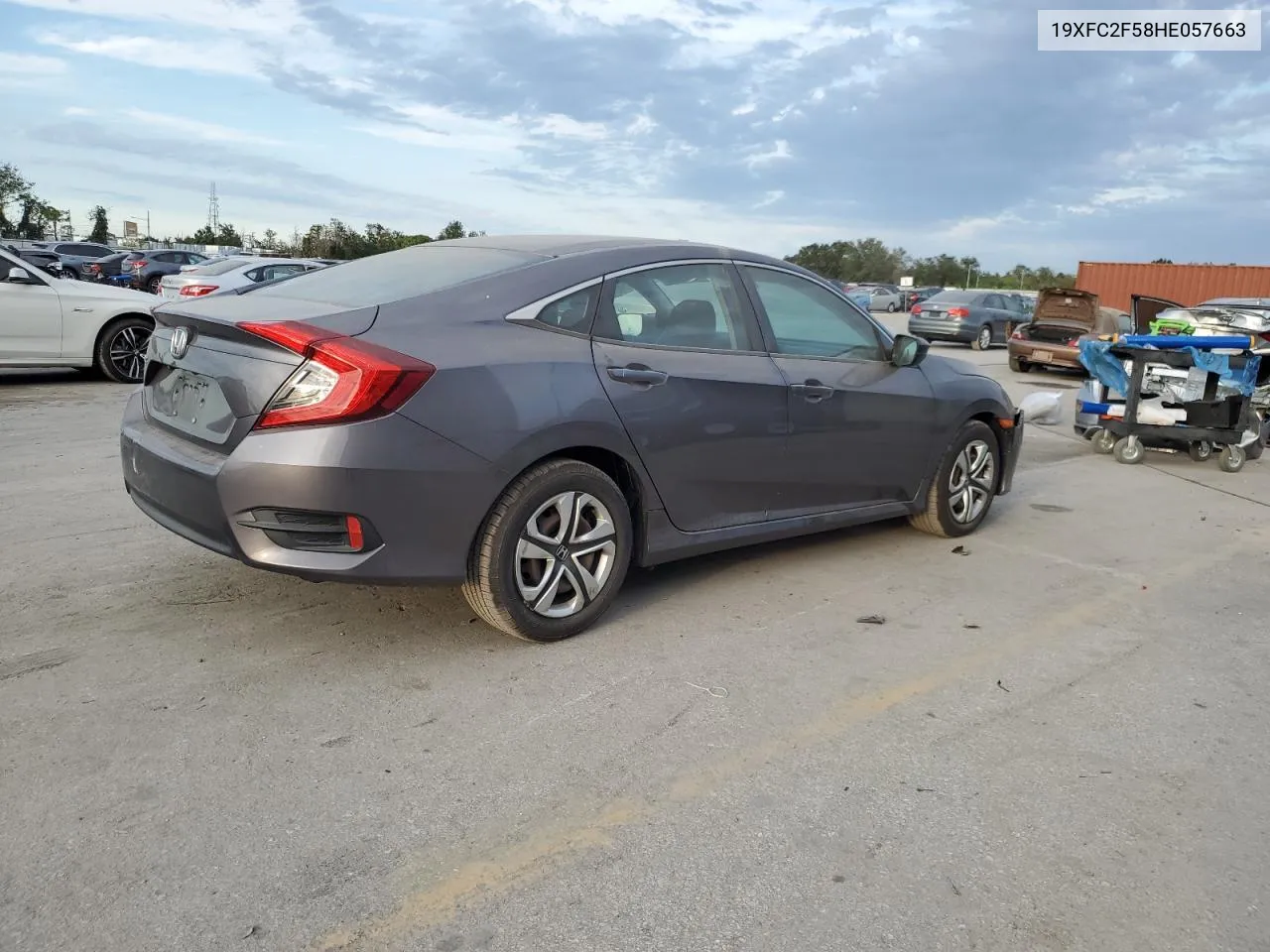 2017 Honda Civic Lx VIN: 19XFC2F58HE057663 Lot: 76492504