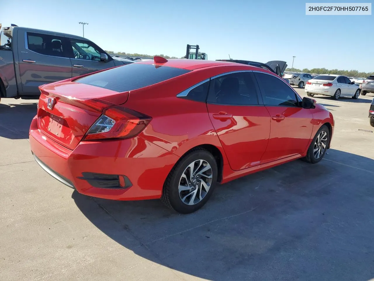 2017 Honda Civic Ex VIN: 2HGFC2F70HH507765 Lot: 76550624