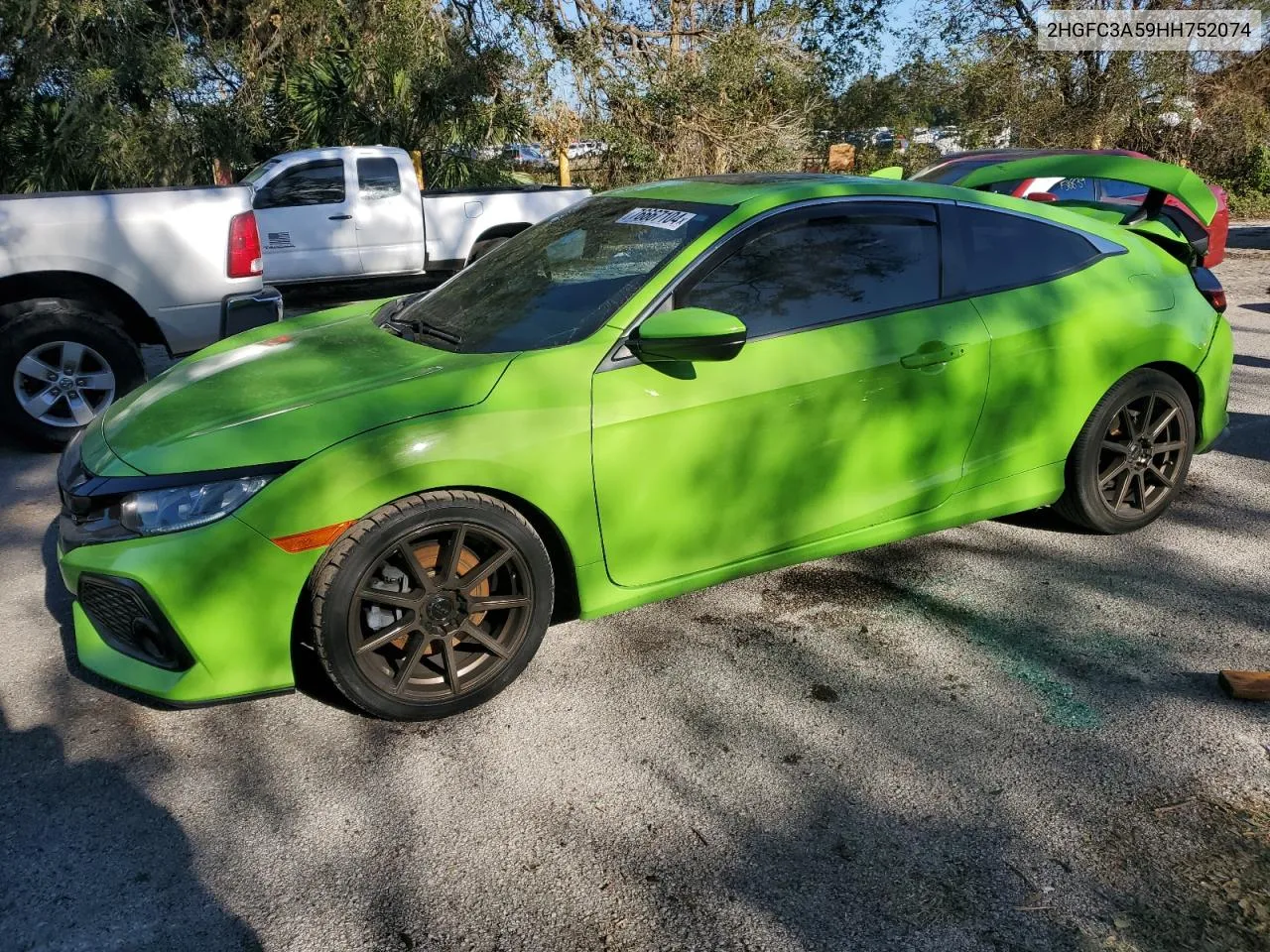 2017 Honda Civic Si VIN: 2HGFC3A59HH752074 Lot: 76667104