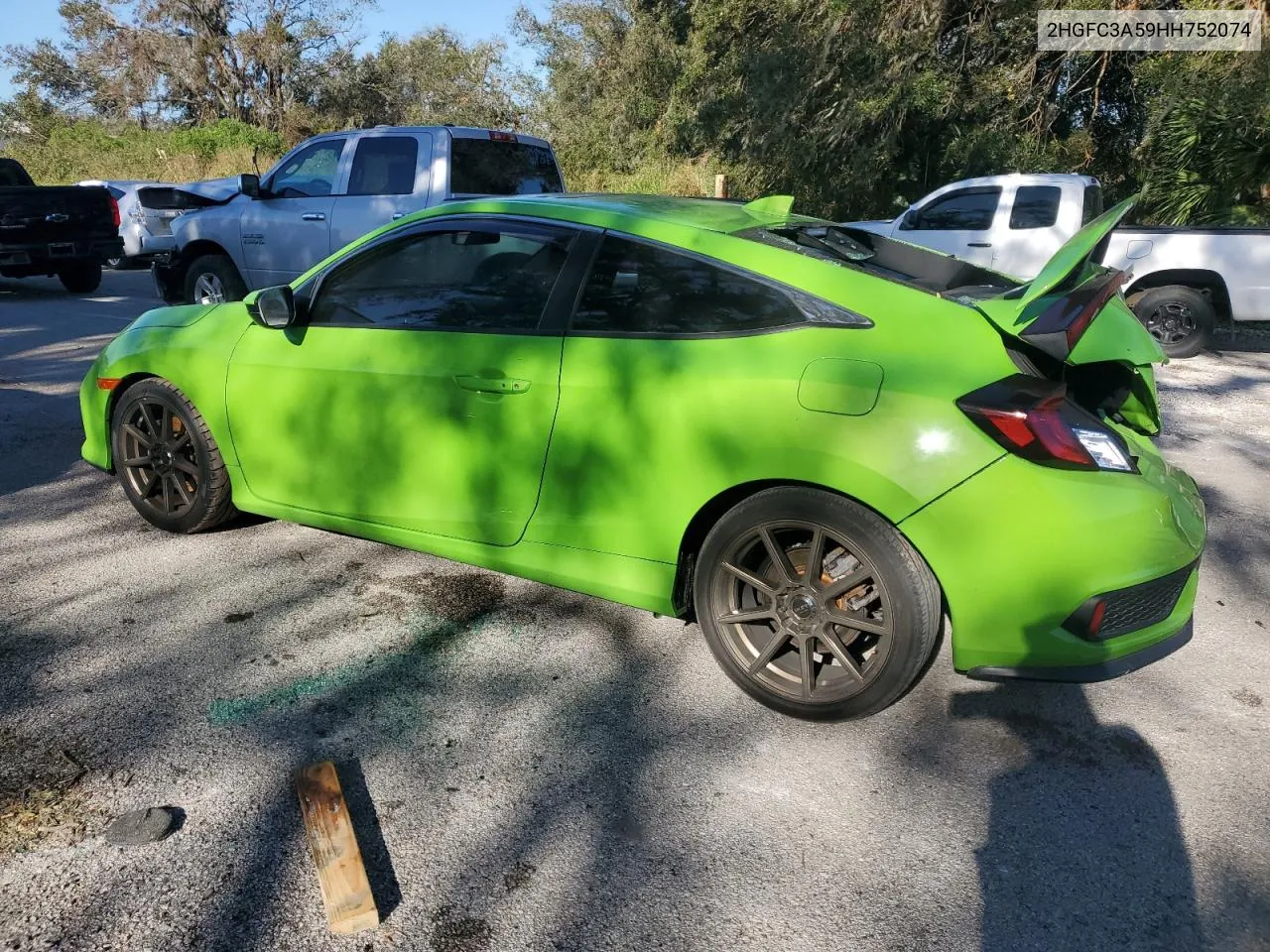 2017 Honda Civic Si VIN: 2HGFC3A59HH752074 Lot: 76667104