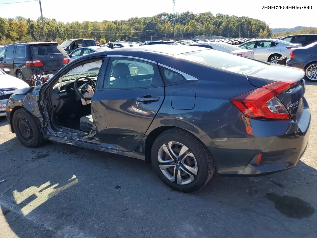 2017 Honda Civic Lx VIN: 2HGFC2F54HH567840 Lot: 76688534