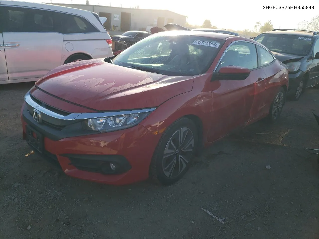 2017 Honda Civic Exl VIN: 2HGFC3B75HH355848 Lot: 76771394