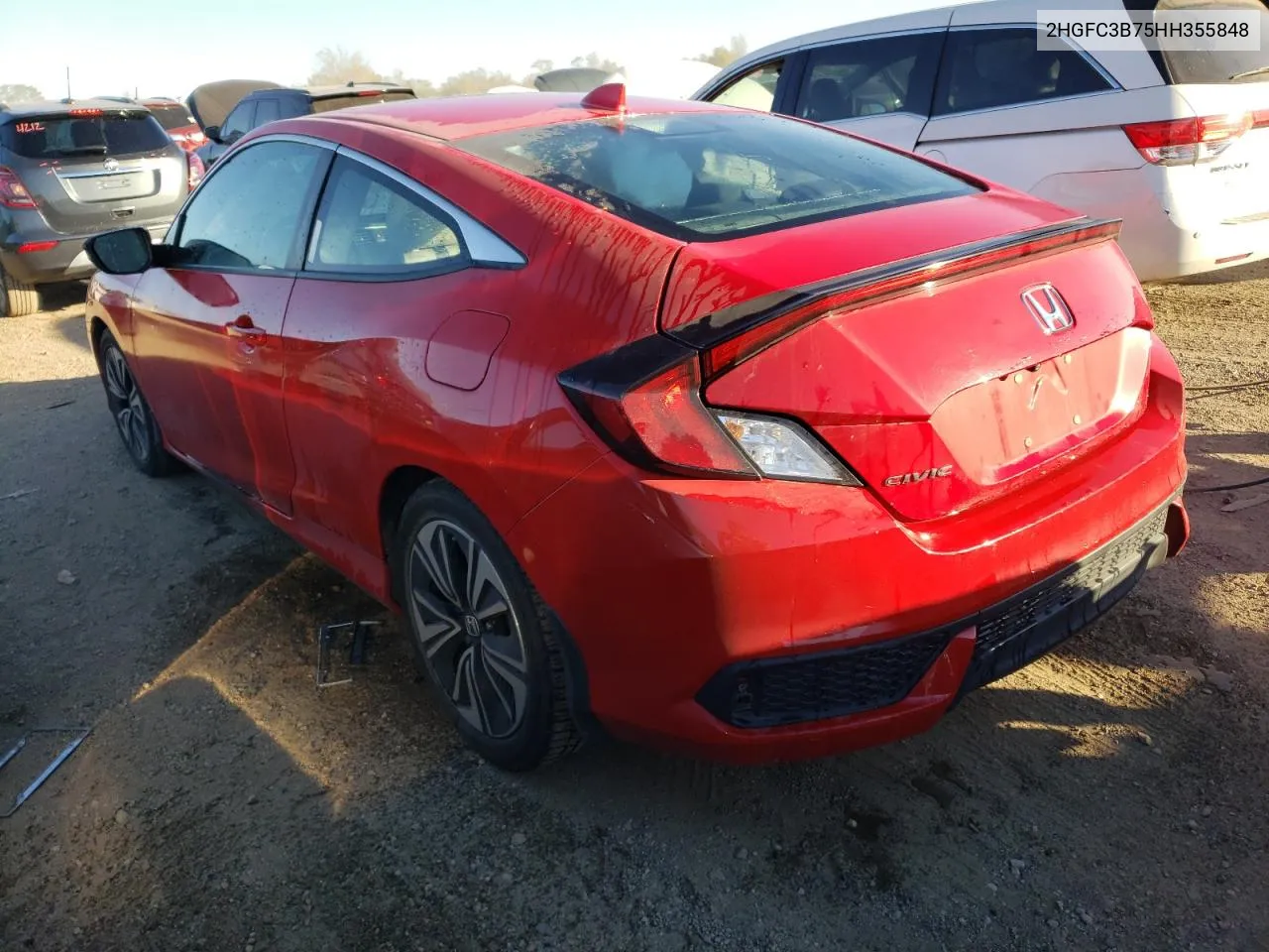 2017 Honda Civic Exl VIN: 2HGFC3B75HH355848 Lot: 76771394