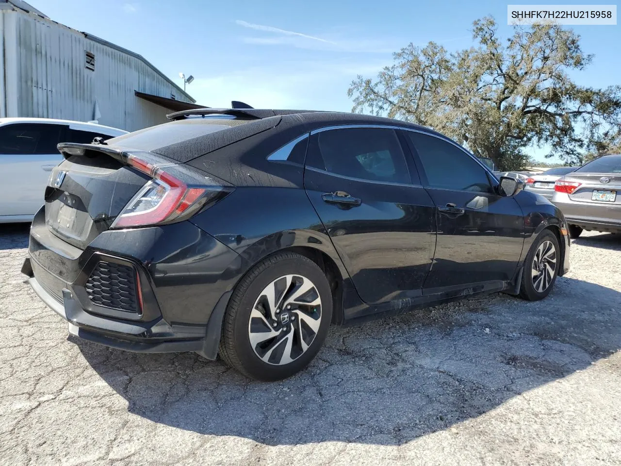 2017 Honda Civic Lx VIN: SHHFK7H22HU215958 Lot: 76805854